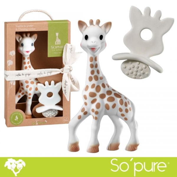 Подаръчен комплект "Софи жирафчето и чесалка за дъвчене" от колекцията "So pure"