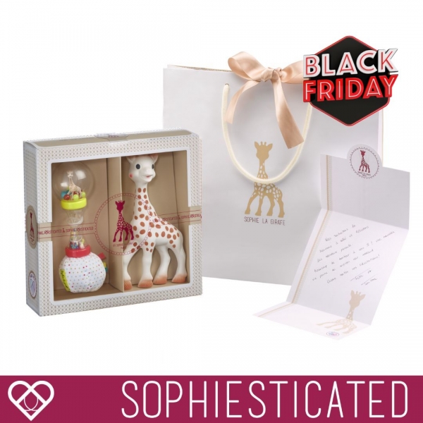 Подаръчен сет с мека дрънкалка "Маракас" от колекцията Sophiesticated