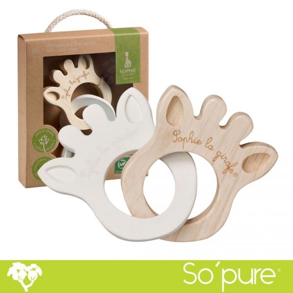 Sophie the Giraffe Ecological  "Silhouette Rings"- гризалка