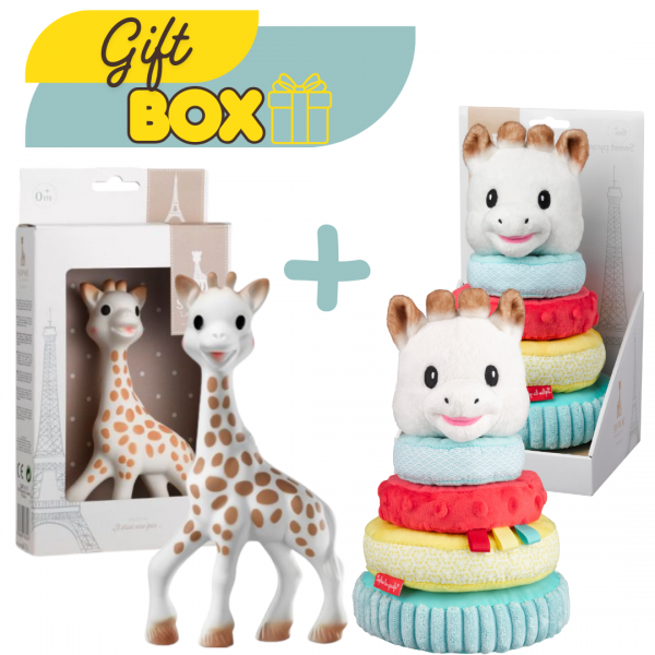 Gift Box : Софи жирафчето + Плюшена пирамида