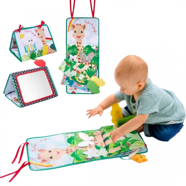 Софи жирафчето - Сгъваема книжка - статив с игри и активности