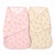 BlissSnug x Жирафчето Софи: Сет от 2 антистрес пелени за повиване Pink (0-3 месеца)